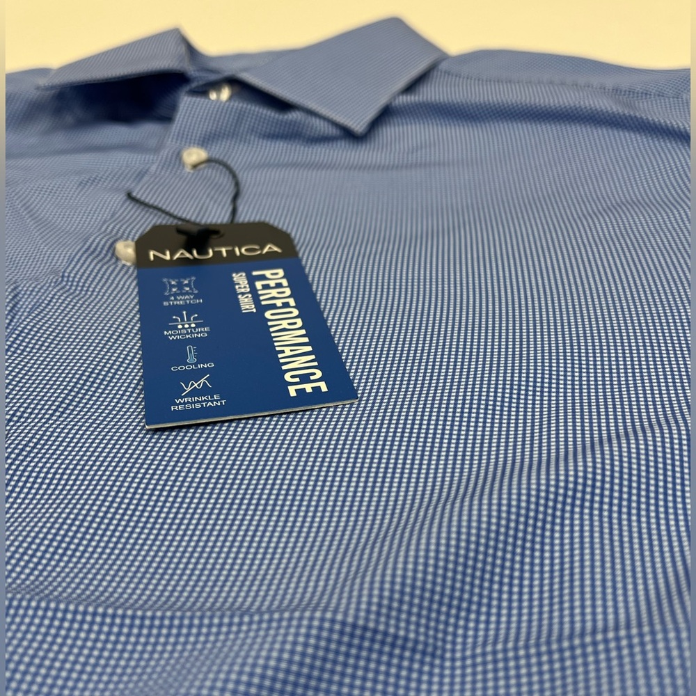 Nautica Men's Blue Performance Shirt
